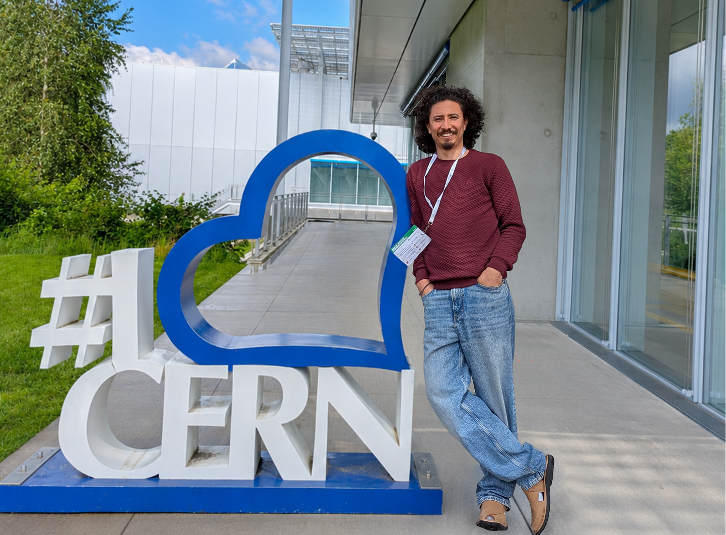 Ali Ahmed Jan at CERN, Geneva