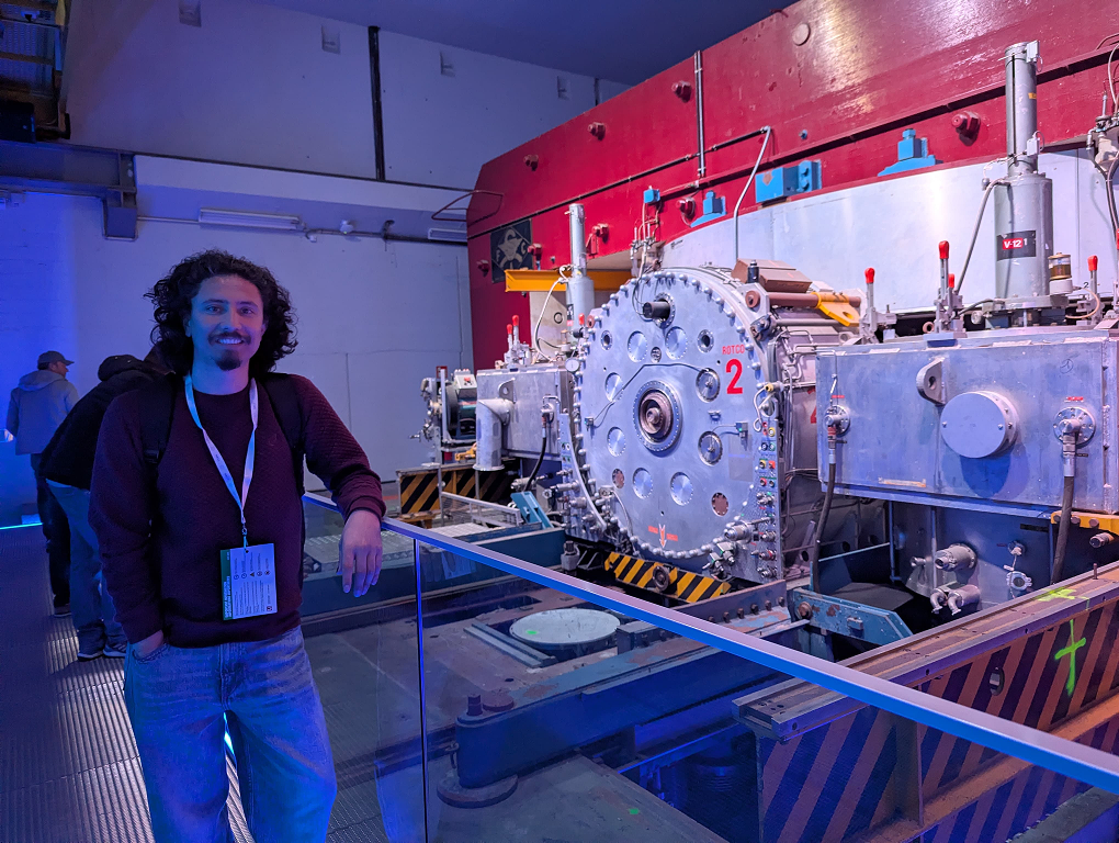 Ali Ahmed Jan inside CERN particle accelerator facility